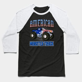 American Monster Truck Baseball T-Shirt